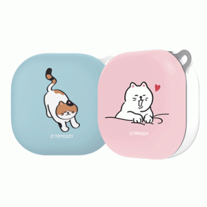 뚱냥이 버즈라이브 하드케이스(버즈프로/버즈2호환)