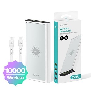 고속 무선충전 PD 22.5W 보조배터리 10000mAh(C to C 0.2M 25W+흡착패트)