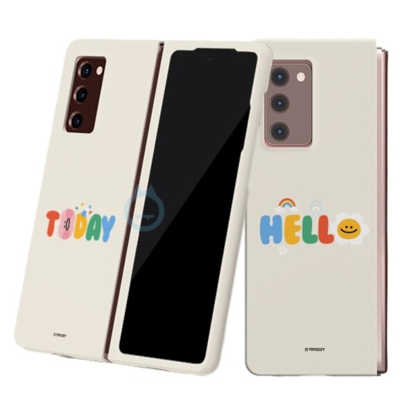 [갤럭시 폴드3] 말랑말랑 키치 레터링 하드케이스, , 스몬맨, 